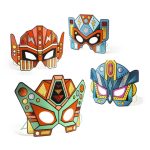 Djeco: ZESTAW kreatywny maski SUPERROBOTY 5+ - obrazek 2