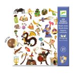 Djeco: Metaliczne naklejki RYCERZE I ZAMKI 160 szt.