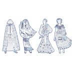 Djeco: Kolorowanki MODA elegantki - Laura 6+ - obrazek 2