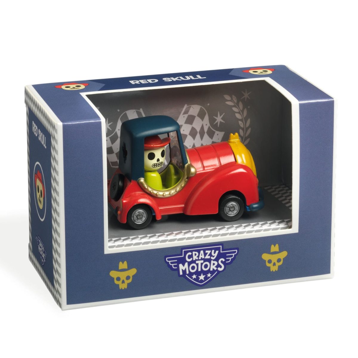 Djeco: autko CRAZY MOTORS - RED SKULL - obrazek 1