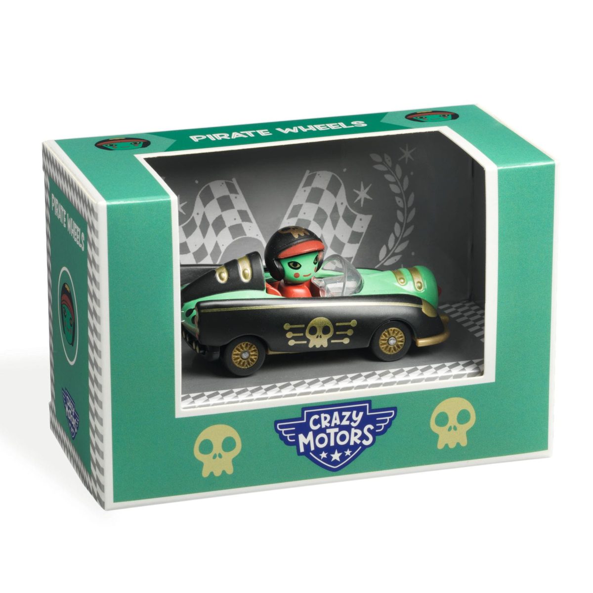 Djeco: autko CRAZY MOTORS - PIRATE WHEELS - obrazek 1
