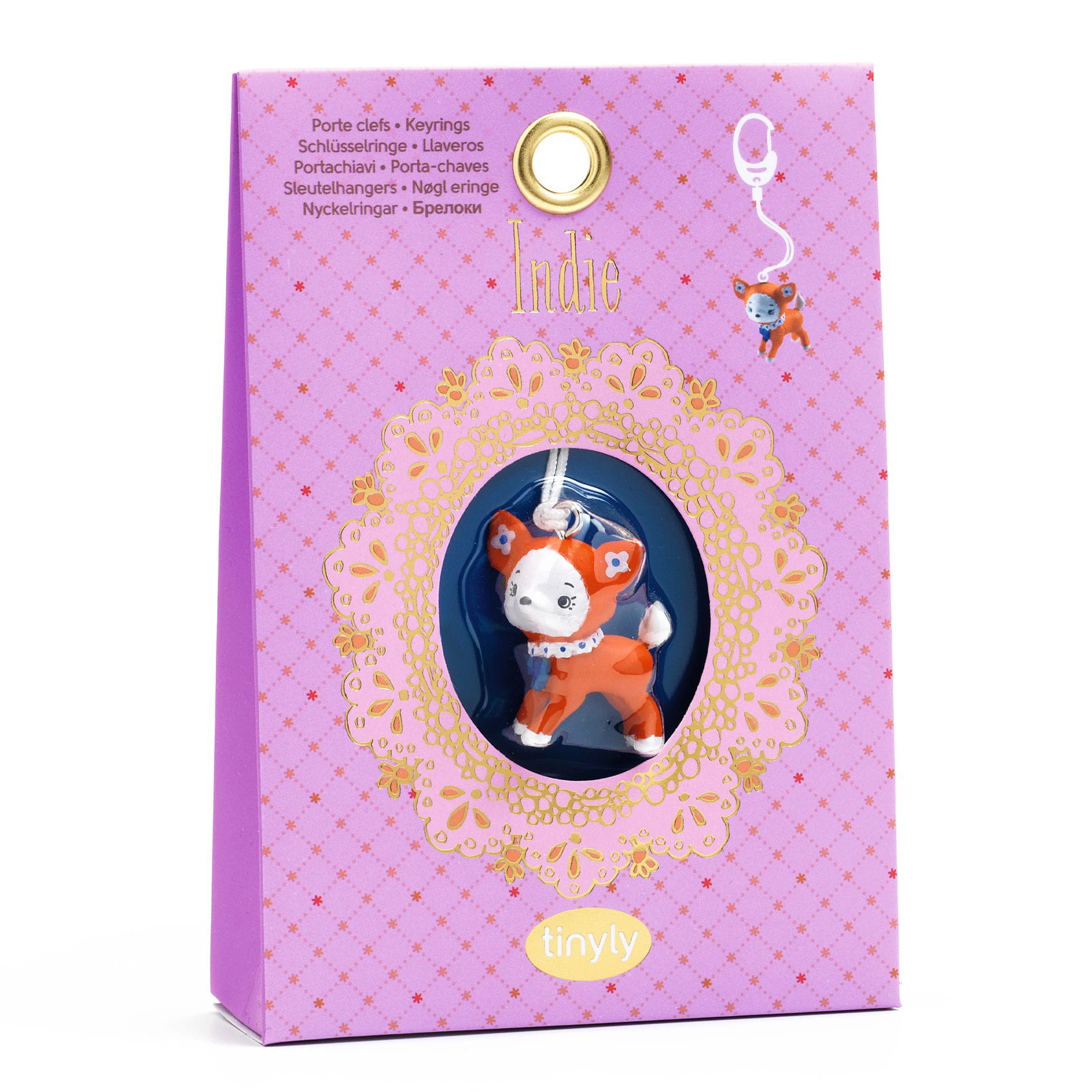 DJ06986-B3D-RVB Djeco: TINYLY Breloczek ZAWIESZKA LISEK - obrazek 1