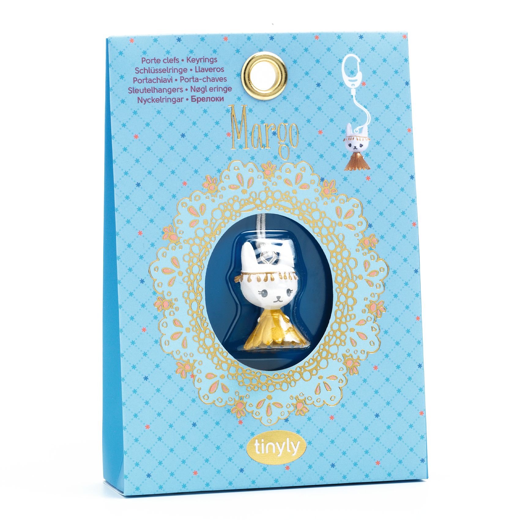 DJ06989-B3D-RVB Djeco: TINYLY Breloczek ZAWIESZKA kotek MARGO - obrazek 1