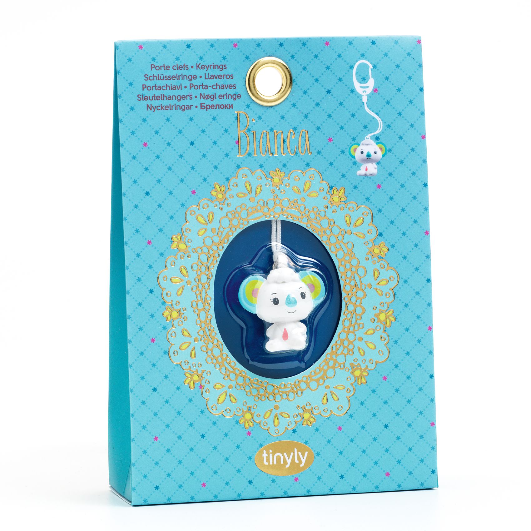 DJ06996-B3D-RVB Djeco: TINYLY Breloczek ZAWIESZKA KOALA BIANCA - obrazek 1