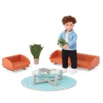 LORI: Laleczka CHŁOPIEC z zestawem mebli do SALONU – Miguel’s Lounge Set