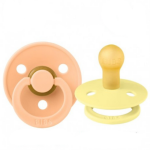 BIBS: smoczek uspokajający kauczuk Hevea 2-PACK SUNSHINE & PEACH SUNSET S - obrazek 2