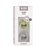 BIBS: smoczek uspokajający kauczuk Hevea 2-PACK SAGE & CLOUD S