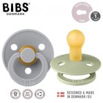 BIBS: smoczek uspokajający kauczuk Hevea 2-PACK SAGE & CLOUD S - obrazek 2
