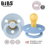 BIBS: smoczek uspokajający kauczuk Hevea 2-PACK SKY BLUE & BABY BLUE S - obrazek 2