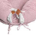 Hi Little One: Kokon gniazdko z BIO muślinu GOTS NEWBORN NEST Blush - obrazek 2