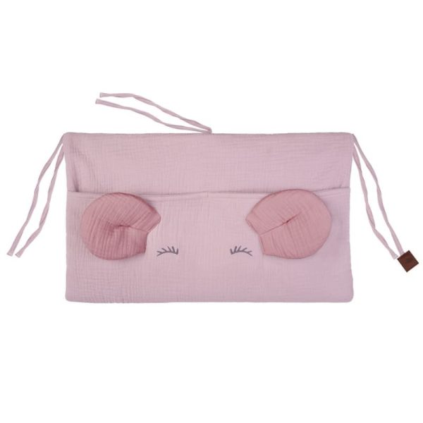 Hi Little One: organizer do łóżeczka MOUSE Blush&Baby Pink