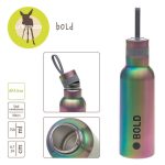 Lassig: Bidon ze stali nierdzewnej 750 ml Bold tęczowy - obrazek 4