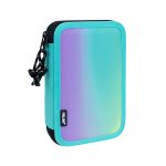 MILAN: piórnik 2-poziomowy z wyposażeniem SUNSET zielony