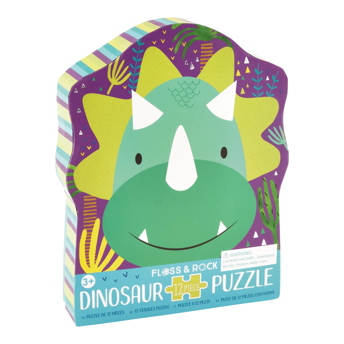 Floss&Rock: Dinozaury puzzle 12 elementów - obrazek 1