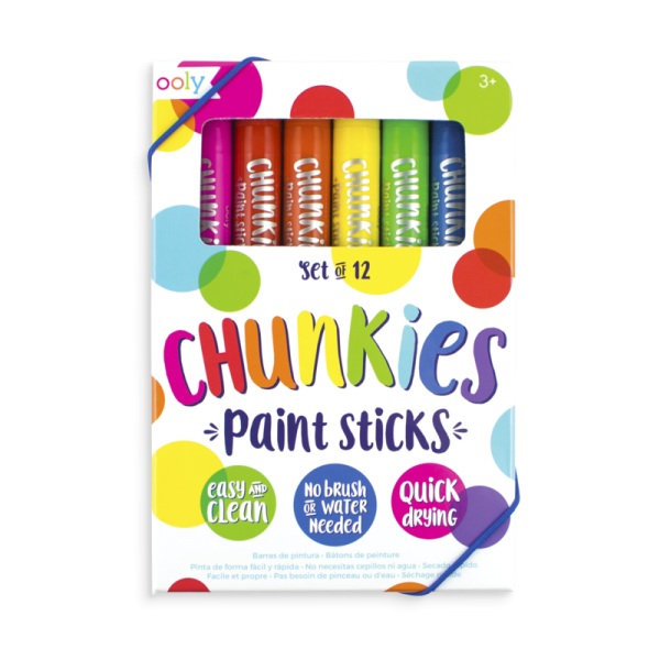 Ooly: Farba w Kredce 12 szt. Chunkies Paint Sticks
