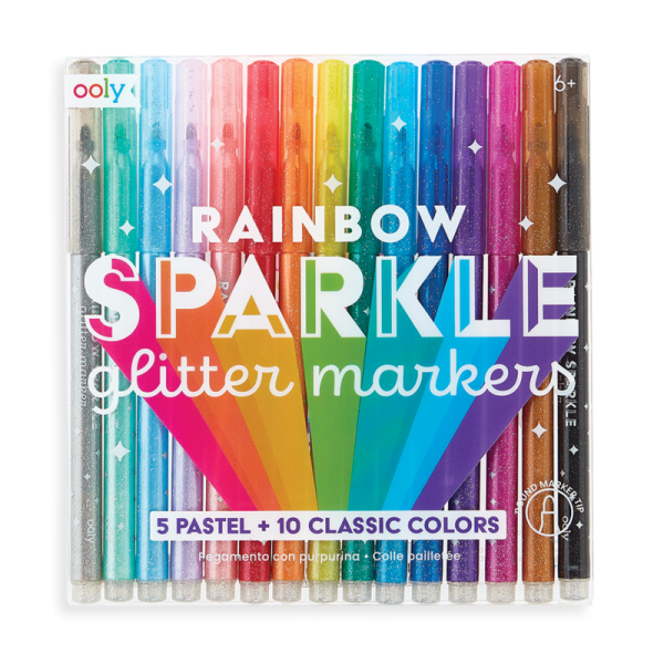 Ooly: Flamastry z Brokatem Rainbow Sparkle