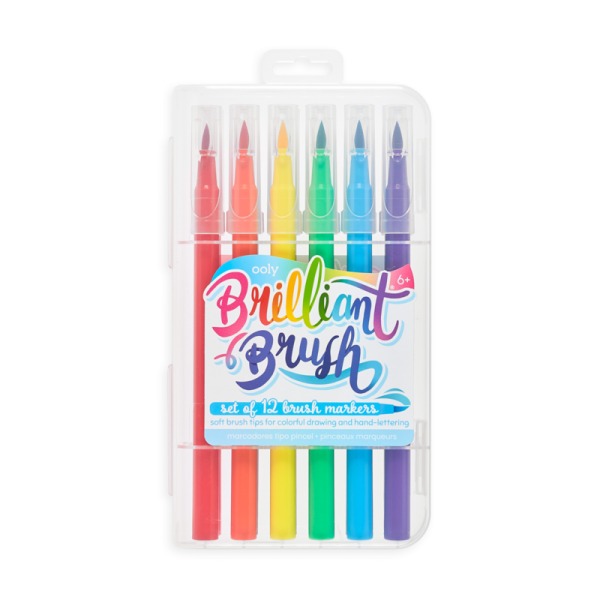 Ooly: Flamastry Pędzelkowe, Brilliant Brush 12 szt