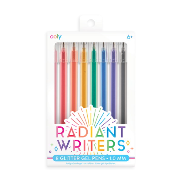 Ooly: Długopisy Żelowe Z Brokatem Radiant Writers