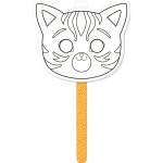 Maildor: Maska na patyku do kolorowania KOT