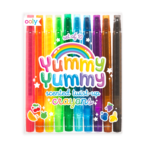 Ooly: Pachnące Wykręcane Kredki Świecowe Yummy Yummy