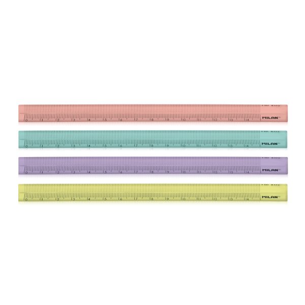 MILAN: trójkątna linijka NEW LOOK PASTEL 15 cm