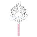 Maildor: Maska na patyku do kolorowania Księżniczka