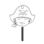 Maildor: Maska na patyku do kolorowania Pirat