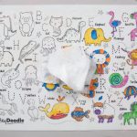 HeyDoodle: Duża Mata Silikonowa do Kolorowania A3 - Zwierzęta - obrazek 3