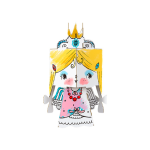 Monumi: kolorowanka 3D Mini Cube Head KSIĘŻNICZKA