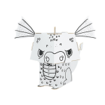 Monumi: kolorowanka 3D Mini Cube Head SMOK - obrazek 2