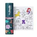 HeyDoodle: mata silikonowa do kolorowania A4 - Bajkowe Królestwo