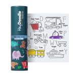 HeyDoodle: Mata Silikonowa do Kolorowania A4 - Pojazdy