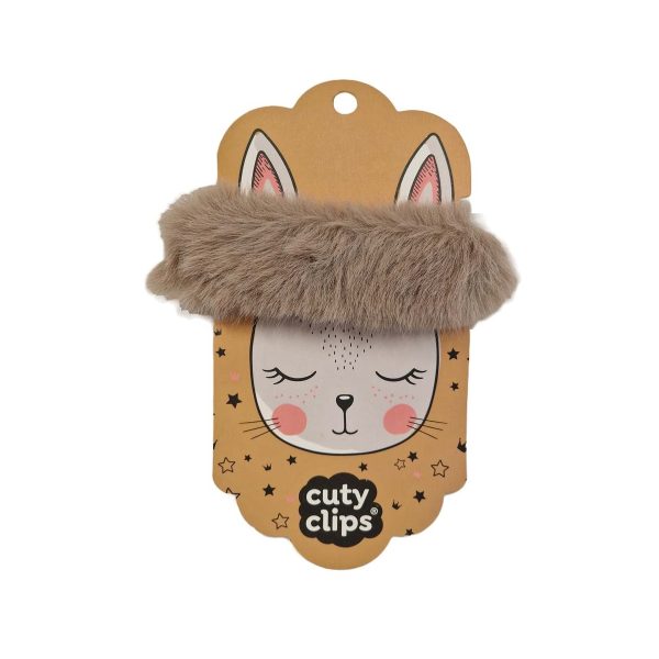 Snails: gumka do włosów Cuty Clips - Fluffy Bunny Beige