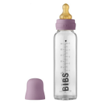 BIBS: BABY GLASS BOTTLE MAUVE antykolkowa butelka szklana 225 ml