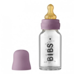 BIBS: BABY GLASS BOTTLE MAUVE antykolkowa butelka szklana 110 ml