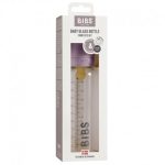 BIBS: BABY GLASS BOTTLE MAUVE antykolkowa butelka szklana 225 ml - obrazek 2