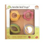 Tender Leaf Toys: Drewniana zabawka optyczna / sensoryczna - Kwiaty - obrazek 3