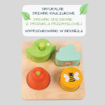 Tender Leaf Toys: Drewniana zabawka sensoryczna - Ogród - kształty i dźwięki - obrazek 2