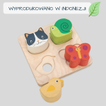 Tender Leaf Toys: Drewniana zabawka sensoryczna - Zwierzęta kształty i faktury - obrazek 2