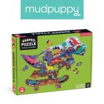 Mudpuppy: Puzzle konturowe Jurajski Skatepark 75 el.