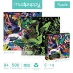Mudpuppy: Puzzle świecące w ciemności Ptaki 500 el. - obrazek 4