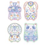 Djeco: Magiczne kolorowanki - DZIKIE ZWIERZĘTA 18m+ - obrazek 4