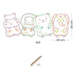 Djeco: Magiczne kolorowanki - DZIKIE ZWIERZĘTA 18m+ - obrazek 3