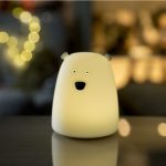 Rabbit & Friends: Miś Mały Lampka Silikonowa Biała - obrazek 2