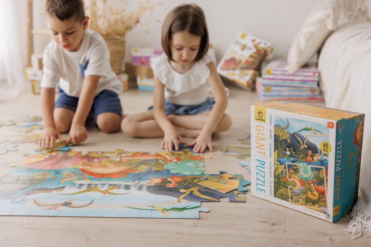 LUDATTICA: GIANT PUZZLE – puzzle DINOZAURY 48 el. - obrazek 4