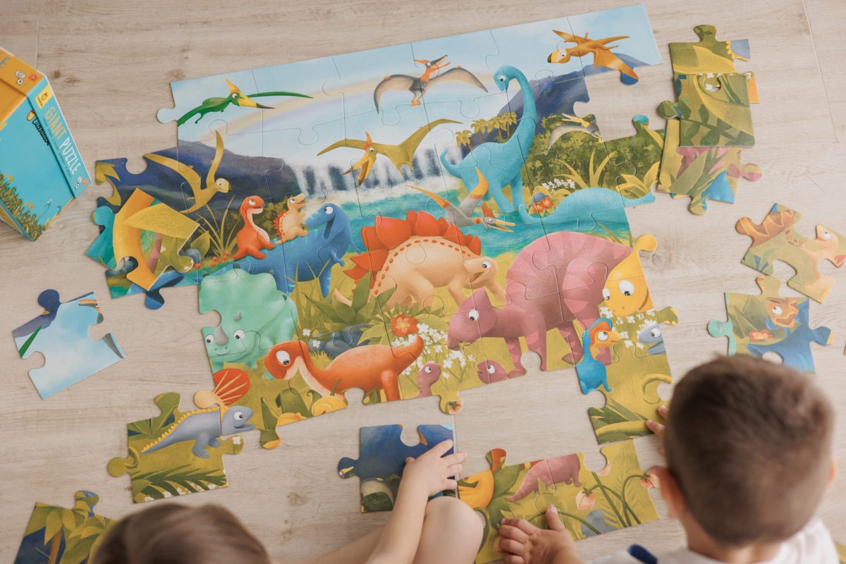LUDATTICA: GIANT PUZZLE – puzzle DINOZAURY 48 el. - obrazek 2