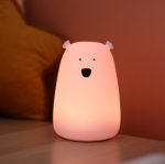 Rabbit & Friends: Miś Duży Lampka Silikonowa Kolor Lawendowy - obrazek 5