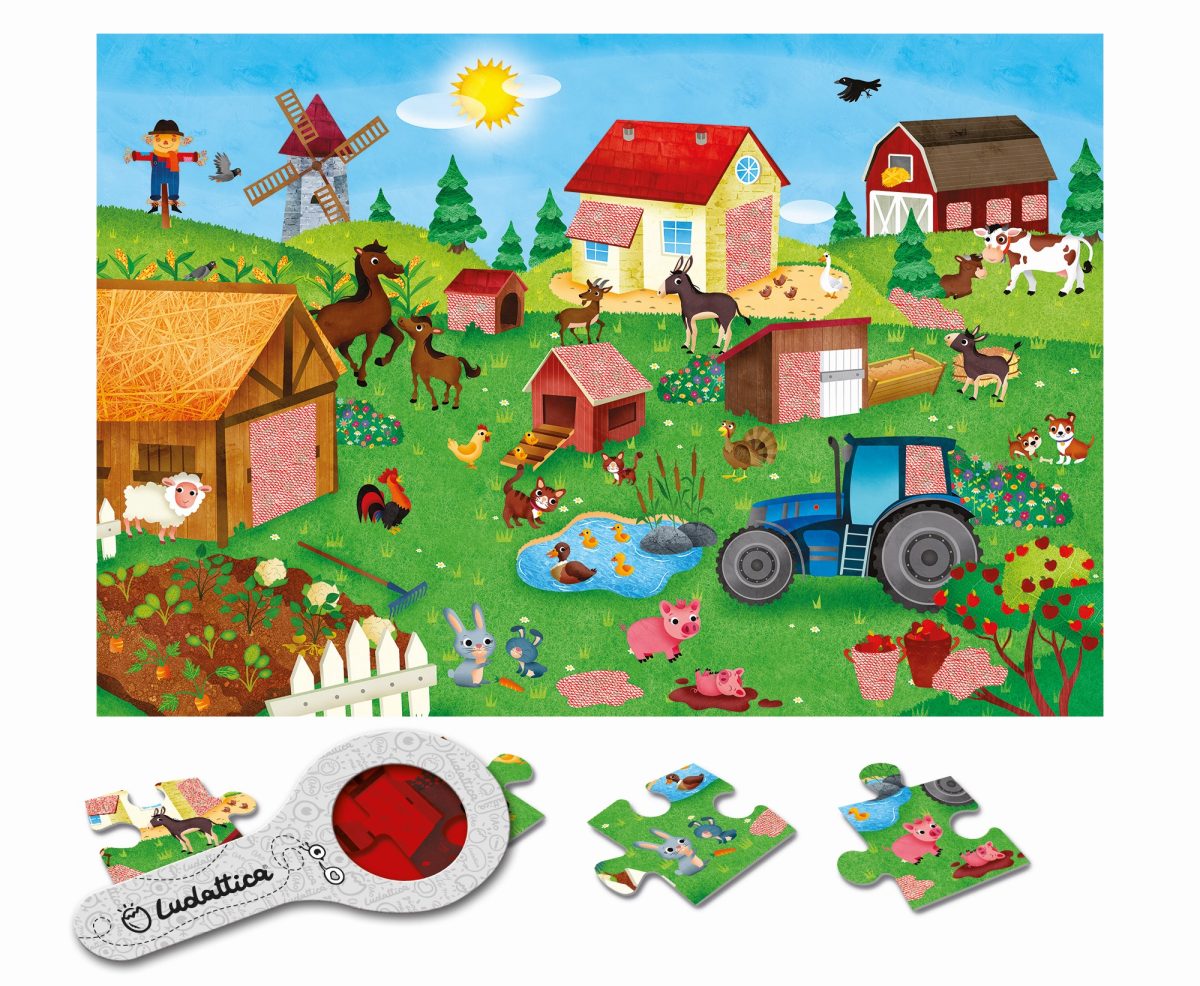 8057158620293-2 LUDATTICA: SECRET PUZZLE – puzzle z TAJEMNICĄ – FARMA 3+ - obrazek 2