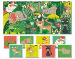 LUDATTICA: DWUSTRONNE puzzle dla najmłodszych – DŻUNGLA - obrazek 2