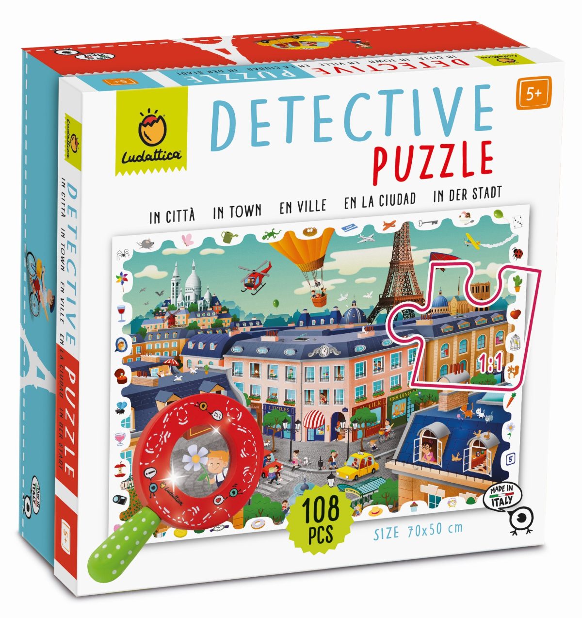LUDATTICA: puzzle-GRA detektywistyczna – MIASTO 108 EL. - obrazek 1